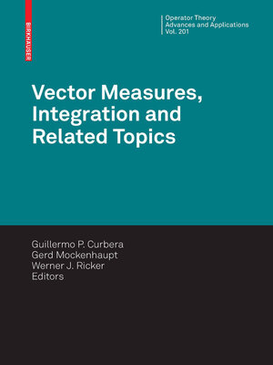 cover image of Vector Measures, Integration and Related Topics